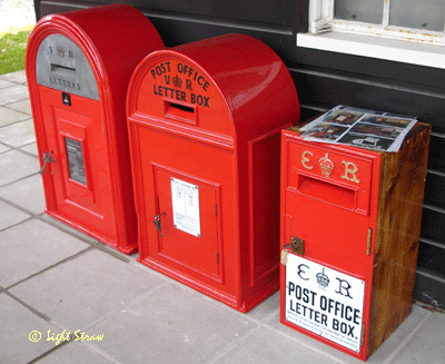 Letter boxes at Amberley Museum